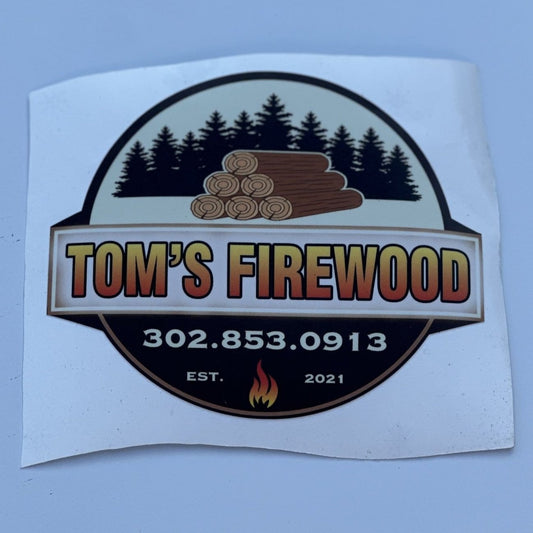 Toms Firewood Sticker